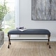 preview thumbnail 4 of 7, Uttermost Firth Rustic Navy Bench - 48"W x 21"H x 16"D