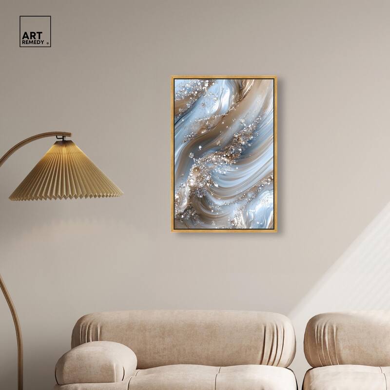 Crystal Ice Storm Canvas by Art Remedy