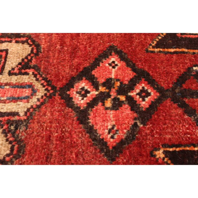 ECARPETGALLERY Hand-knotted Andelz Dark Red Wool Rug - 3'1 x 6'7