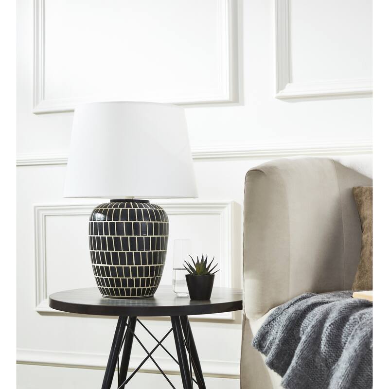 SAFAVIEH Lighting Aela 22" Table Lamp - 15"W x 15"D x 22"H