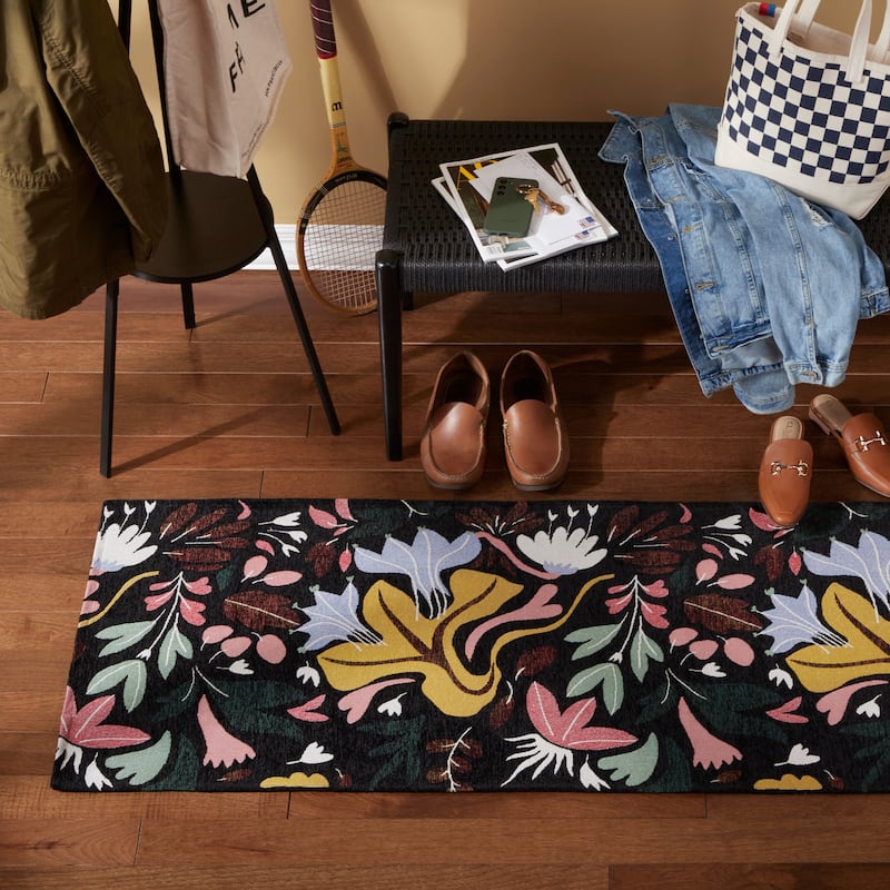 TOWN & COUNTRY LUXE Livie Everwash Washable Non-Slip Backing Kitchen Mat