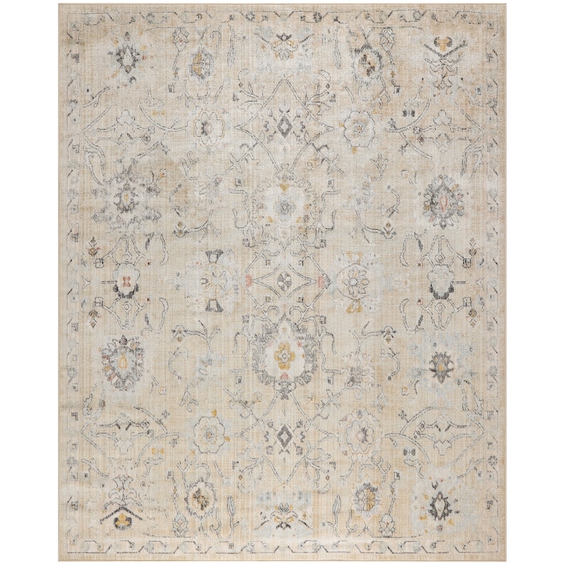 Nourison Oushak Home Indoor Persian Area Rug - 8' x 9' 10" - Cream