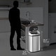 preview thumbnail 11 of 9, iTouchless Oval 13‑Gallon Sensor Kitchen Trash Can with AbsorbX Odor Filter