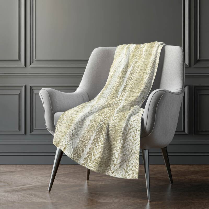 Premium Machine Washable Contemporary Sherpa Throw Blanket