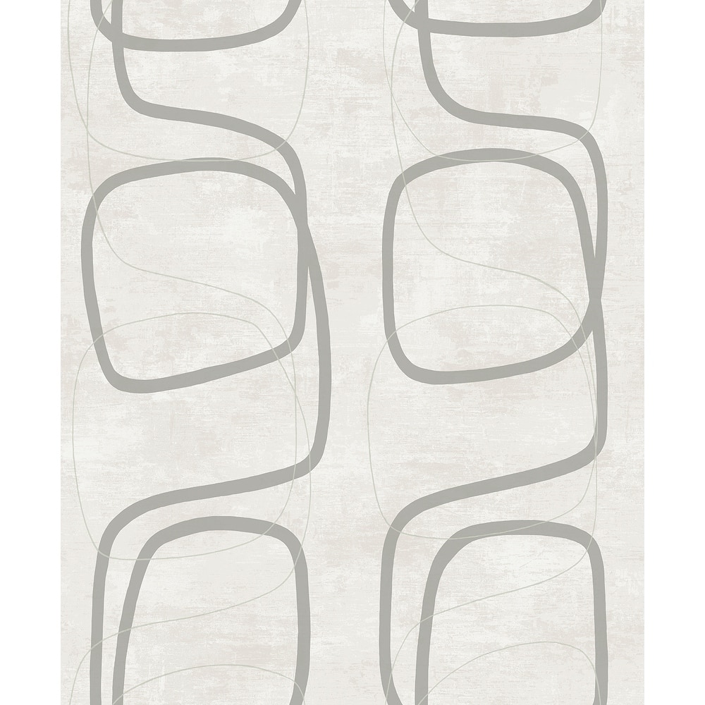 Seabrook Designs Forcella Geometric Non-Woven Unpasted Wallpaper