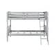 preview thumbnail 4 of 6, Convertible Twin/Twin Bunk Bed with 6+6 Slat System & Guardrail
