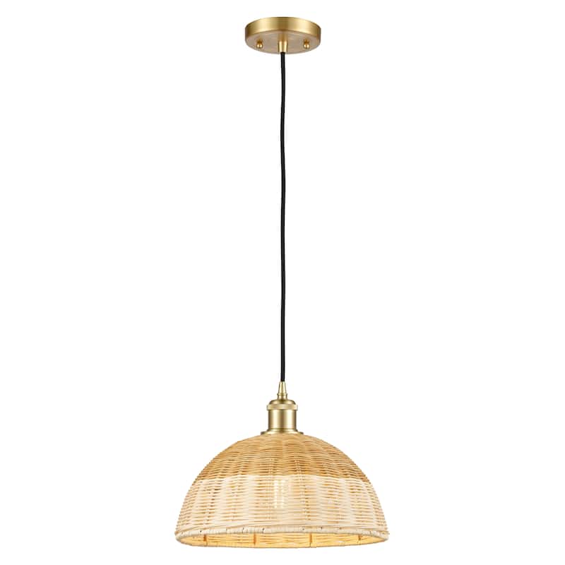 Innovations Lighting Endless Possibilities Ballston - Bristol Natural II - 1 Light 12" Cord Hung Mini Pendant - Satin Gold