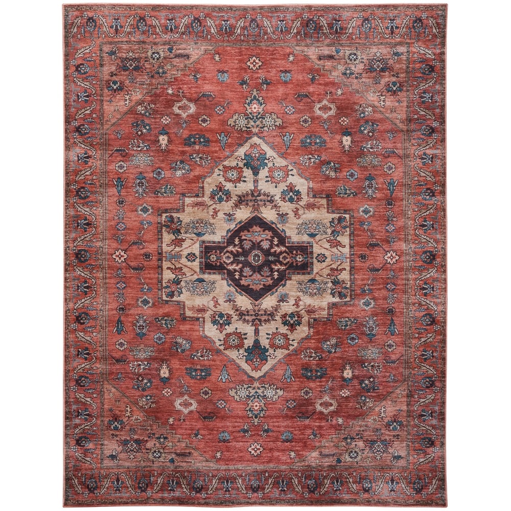 Washable Brilliance Persian Indoor Kitchen & Area Rug