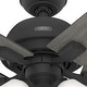 preview thumbnail 8 of 9, Hunter 44" Crystal Peak Ceiling Fan with LED Light Kit and Pull Chain, Casual, Transitional