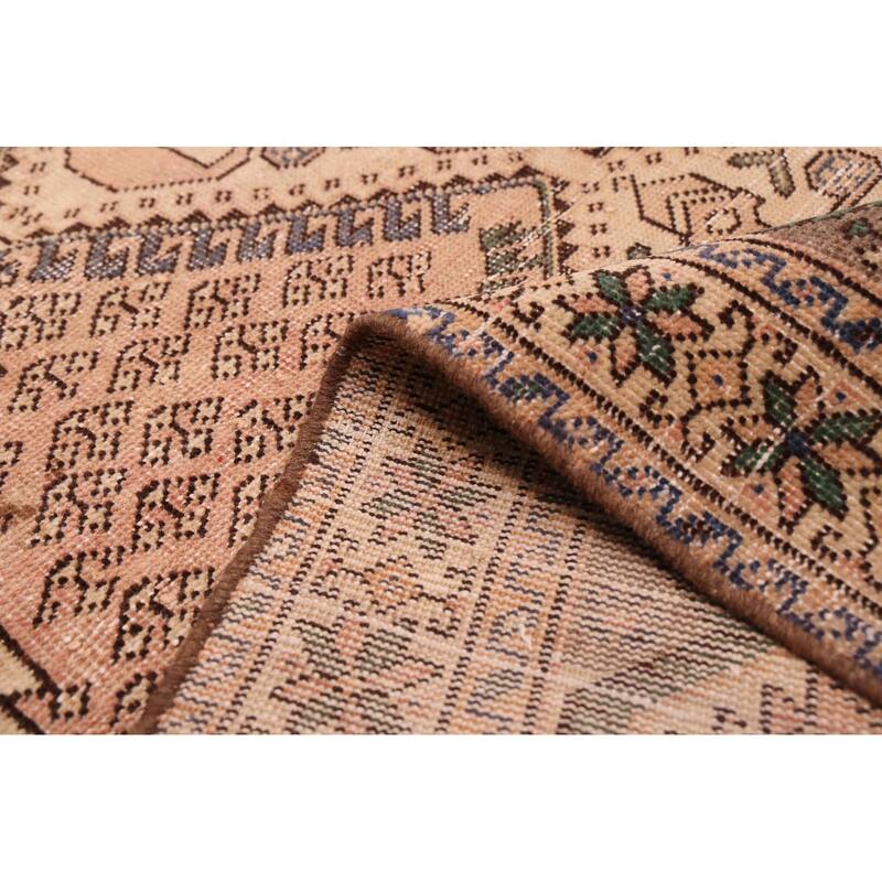 ECARPETGALLERY Hand-knotted Antalya Vintage Copper Wool Rug - 4'5 x 6'4