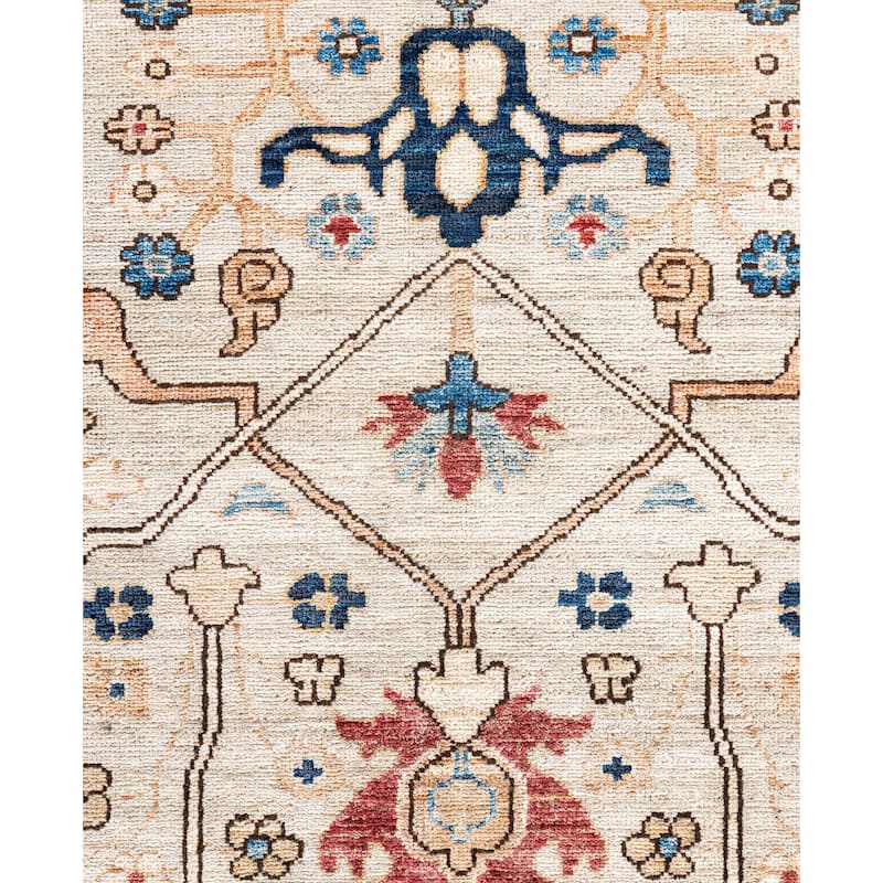 Serapi One-of-a-Kind Hand-Knotted Area Rug - Ivory - 8' 11" x 11' 10"