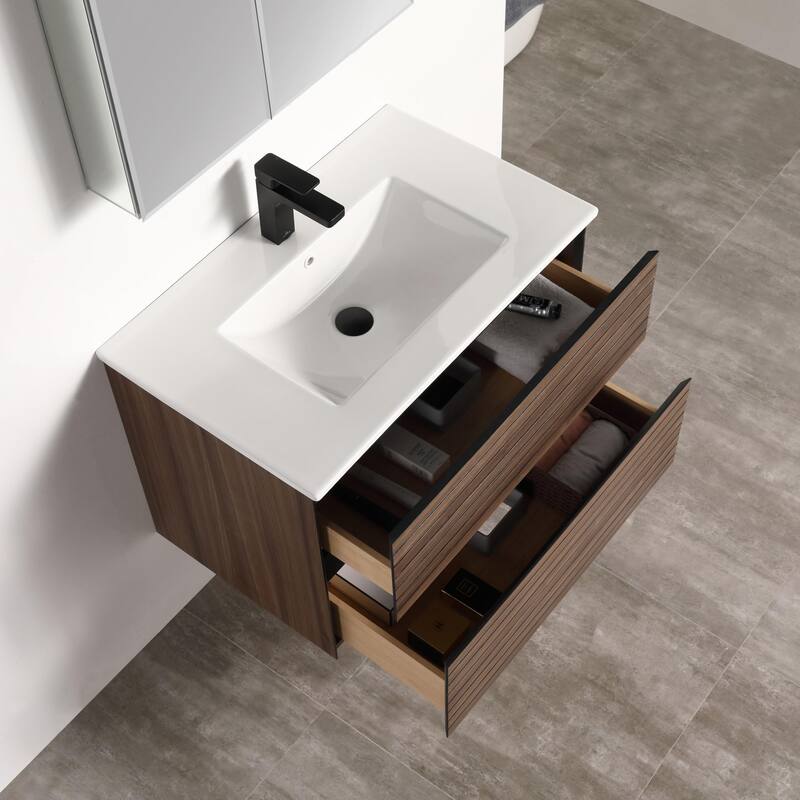 Blossom Annecy 30" Wall Mounted Bathroom Vanity with Sink