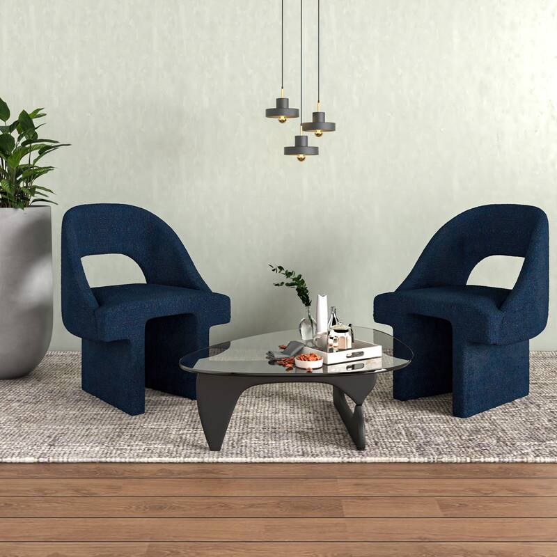 Quell Boucle Modern Elegant Upholstered Accent Chair with Solid Wood Frame & Plush Comfort for Home Office Living Room & Bedroom