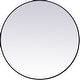 preview thumbnail 1 of 9, Elegant Lighting Eternity 39" Diameter Circular Beveled Metal Framed Black
