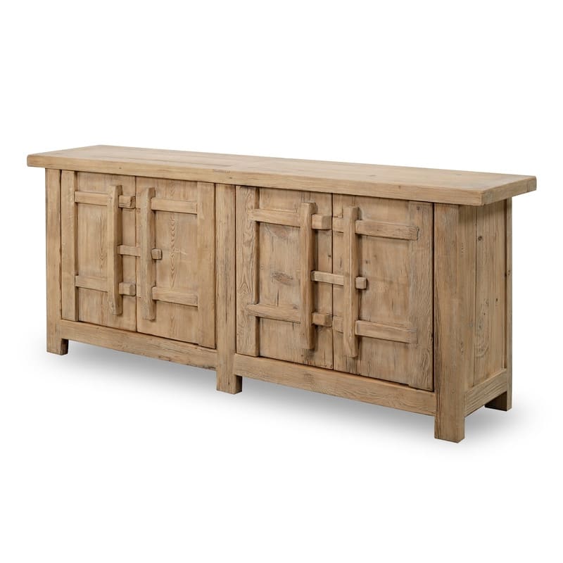 91" Amalfi Patrician Sideboard, Weathered Natural