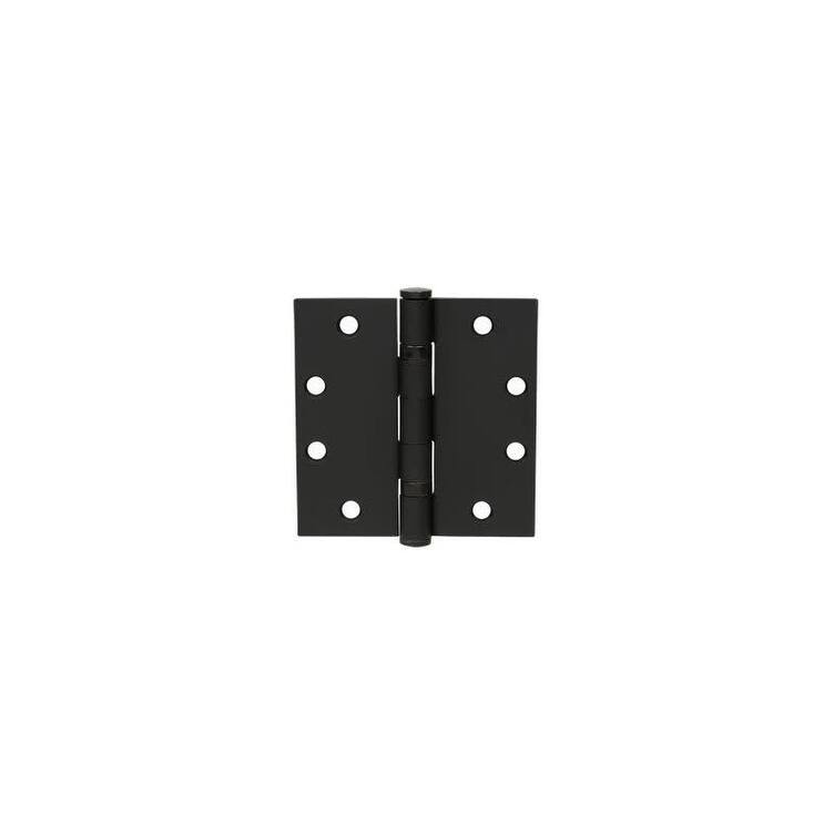 Delaney 4 Inch x 4 Inch Ball Bearing Square Corner Mortise Hinge - - Oil Rubbed Bronze