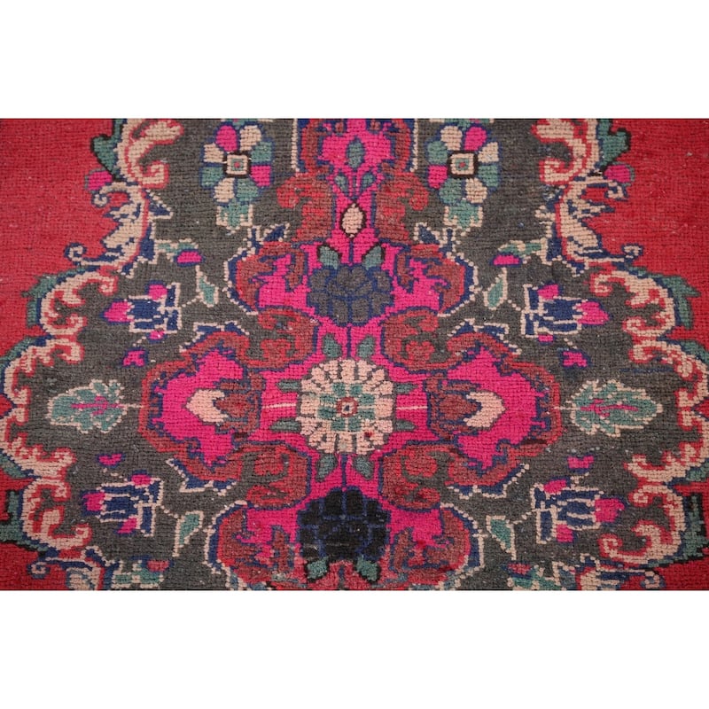 Balouch Persian Vintage Area Rug Handmade Wool Carpet - 4'2" x 7'5"