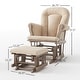 preview thumbnail 32 of 36, Forever Eclectic Cozy Glider Rocker and Ottoman