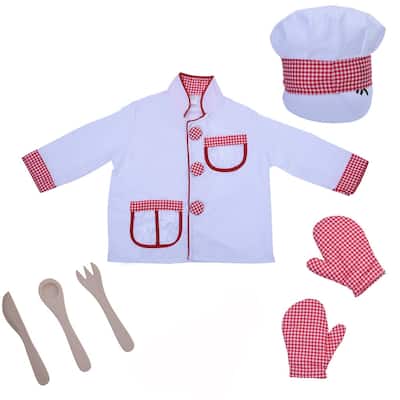 Chef Role-Play Costume Play Set With Realistic and Functional Accessories Role Playing and Dress-Up Promotes Creative Expression