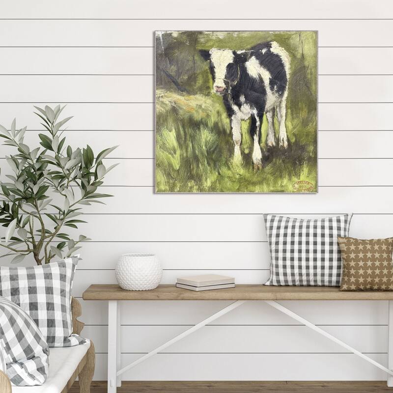 Paragon Poggenbeeks Calf I - Non-Glass Framed Art - Plastic
