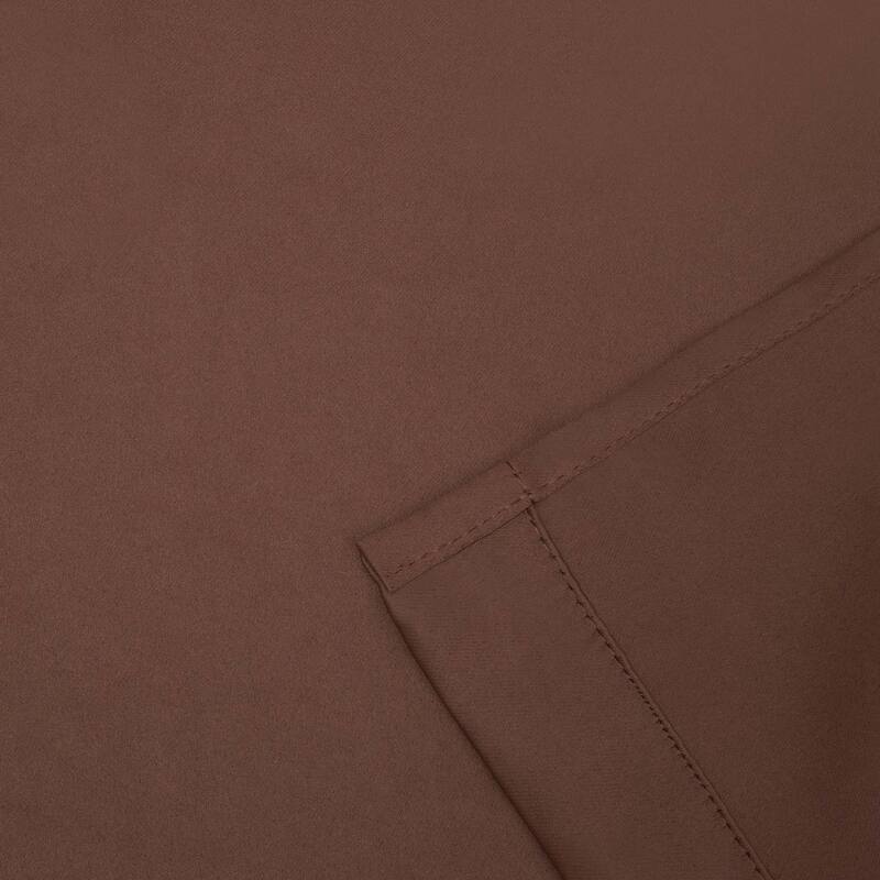 Superior Solid Machine Washable Room Darkening Semi-Blackout Curtains, Set of 2