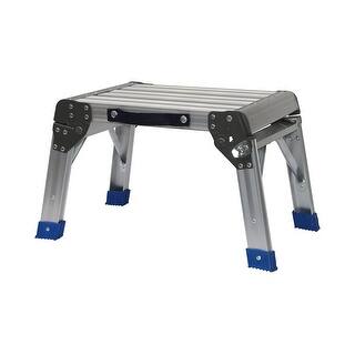 Foldable Aluminum Platform & Step Stool (350 lbs. Maximum Capacity ...