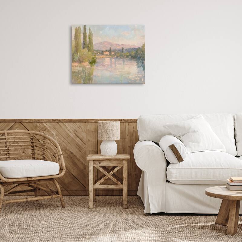 Stupell Place By The Lake Canvas Wall Art Design By Petal Prints Design