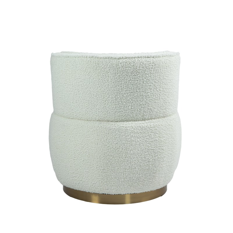 Upholstered Swivel Barrel Accent Chair Armchairs
