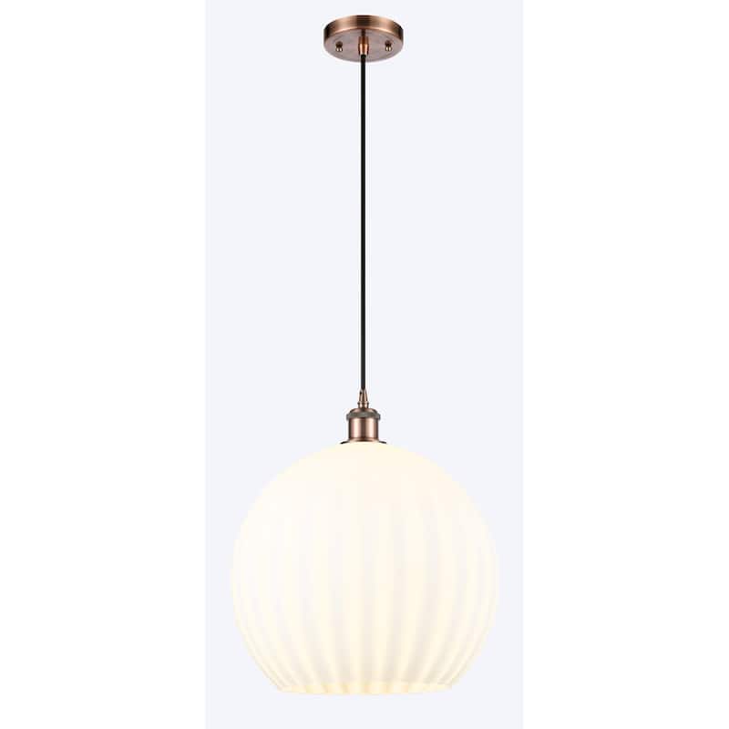 Innovations Lighting 516-1P-17-14 White Venetian Pendant White