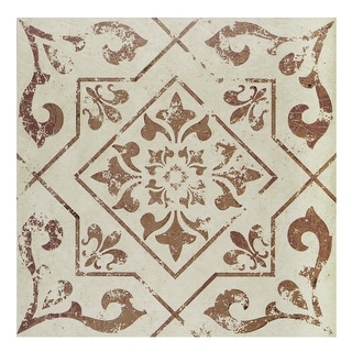 Retro 12x12 Peel & Stick Floor Tile Villa Toffee- 20 Tiles/20 sq. ft.