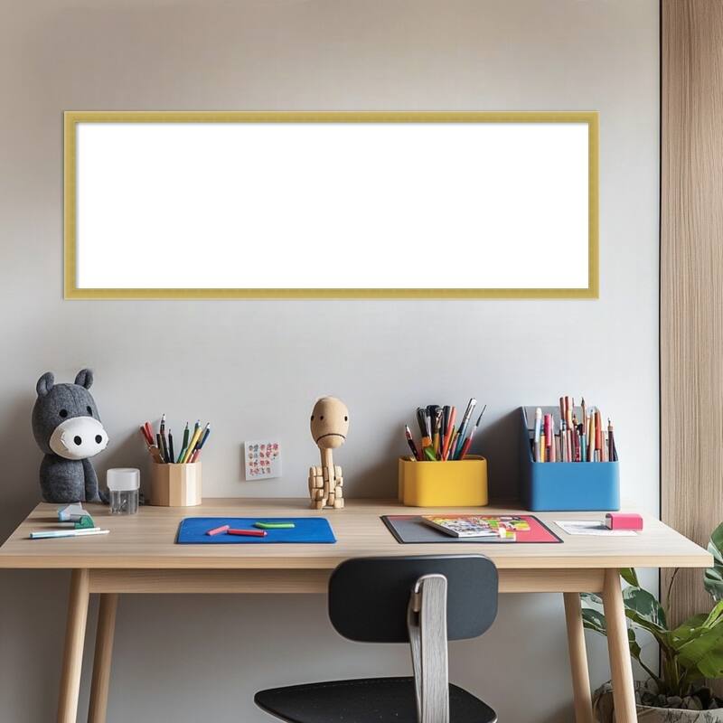 Amanti Art Svelte Clay Grey Framed Dry Erase Magnetic Board