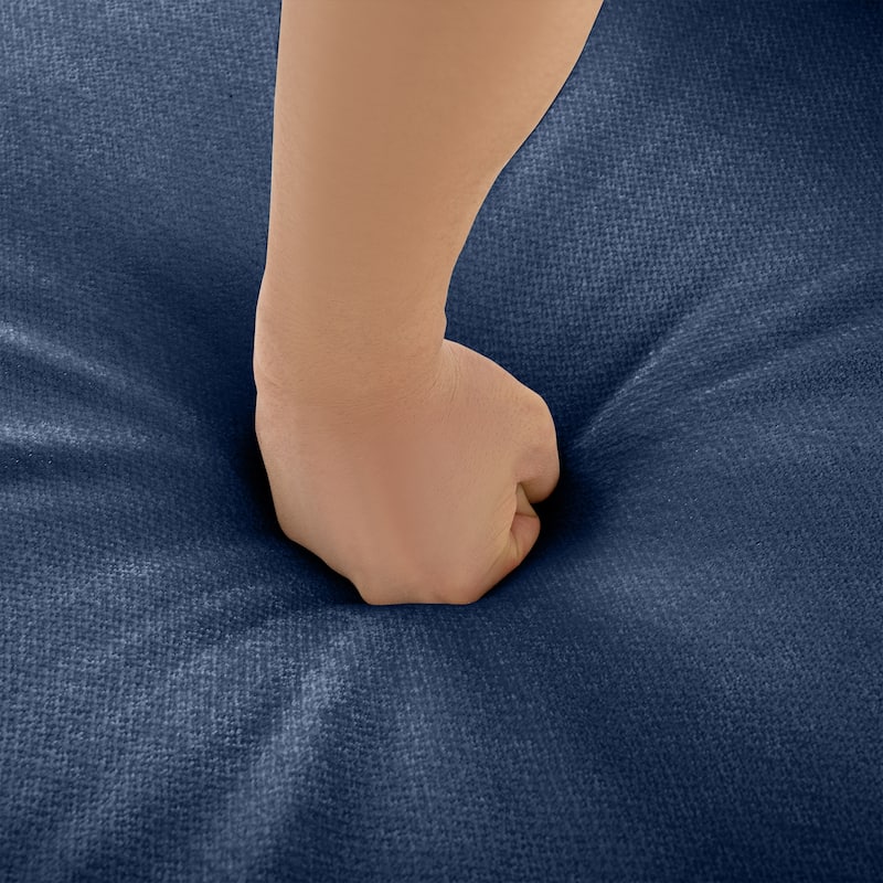 142.5" Chenille L-Shaped Sectional Sofa with Storage & Round Back