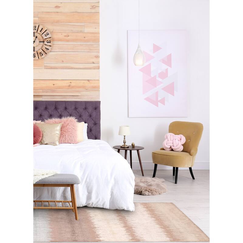 ECARPETGALLERY Hand Loomed Elysian Brown Rug - 5'4 x 9'11