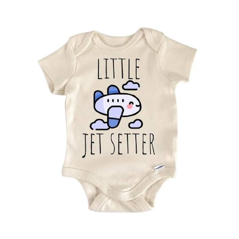 Airplane Pilot Copilot - Baby Boy Girl Clothes Infant Bodysuit Funny Cute - White - 0-3M