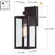 preview thumbnail 44 of 50, 2-pack 13" H 1-Light Black Outdoor wall Lantern(Dusk to Dawn could be chosen)