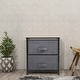 preview thumbnail 2 of 3, 2-Tier Black Utility Dresser Non-Woven Fabric Drawer Rack Storage Unit Side Table Nightstand
