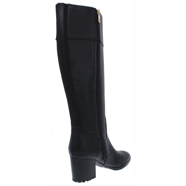 tommy hilfiger black knee high boots