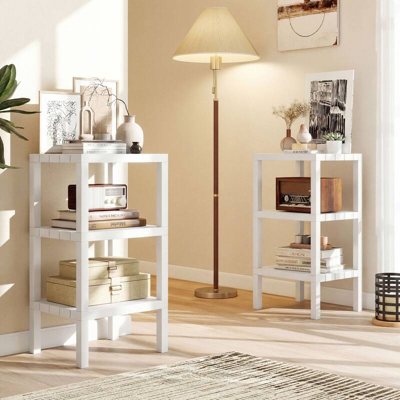 Gymax 6-Tier Plastic Modular Storage Shelves Open Display Utility