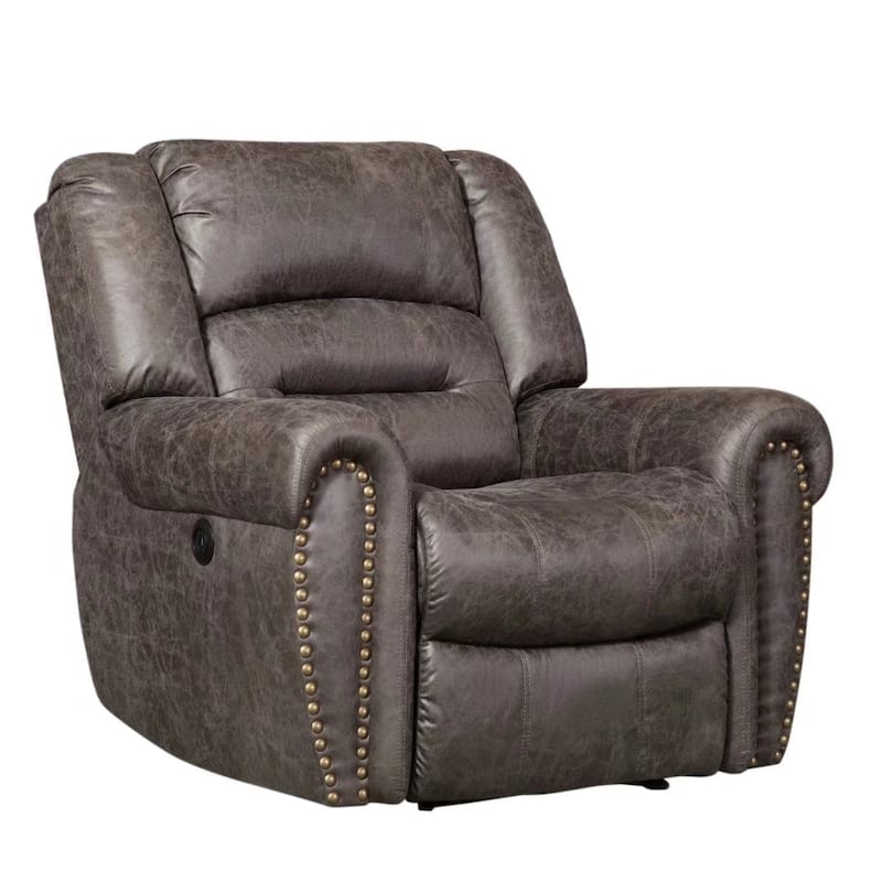 Ebello Classic Single Sofa Home Theater Recliner Seating With USB Port