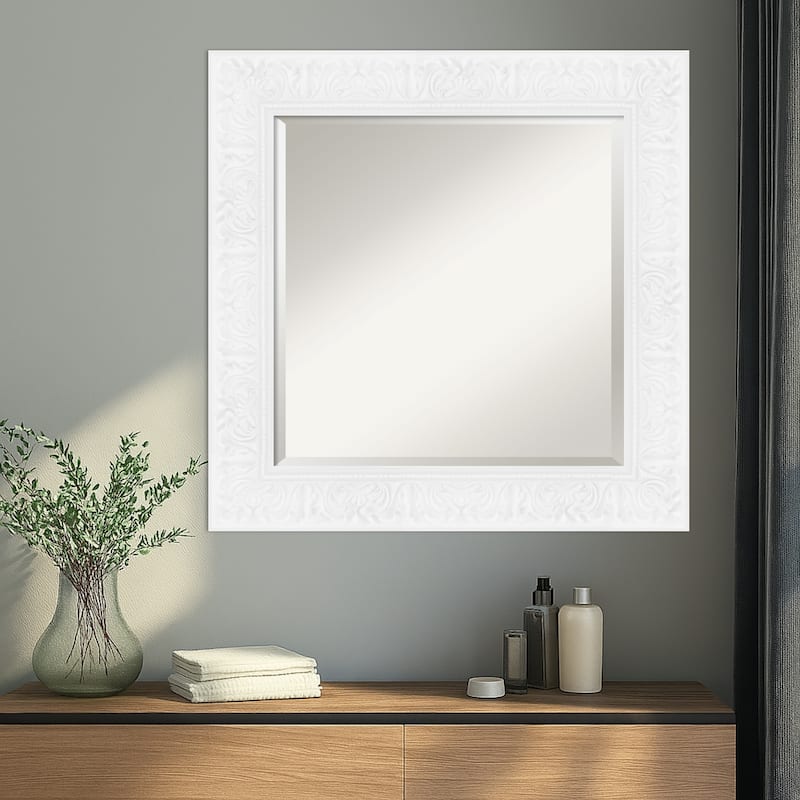 Luxe Beveled Framed Wall Mirror