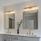 preview thumbnail 7 of 13, Modern Gold LED Long Strip Wall Sconces Bathroom Vanity Lights 24.2" L