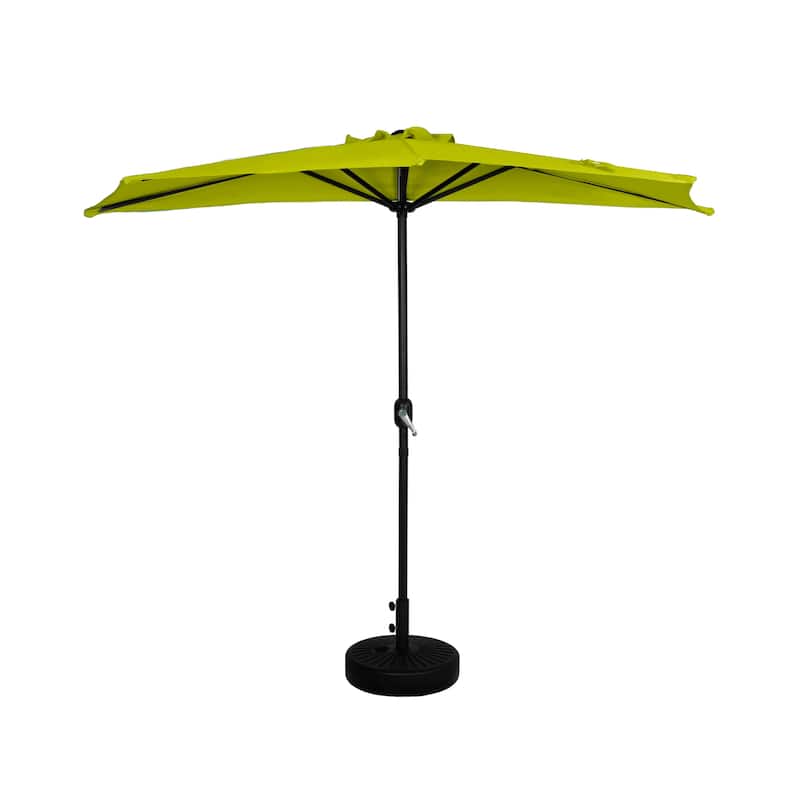 Soomer 9-Ft Half Umbrella with Fillable Black Base