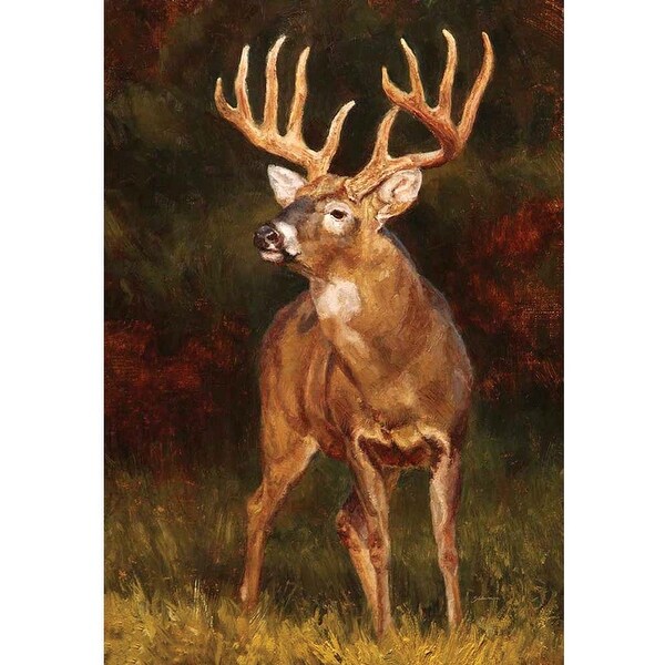 18" x 13" Dignified Deer Garden Flag - N/A