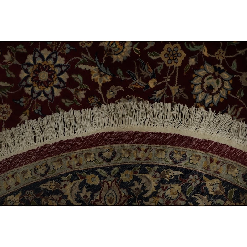 Hand Knotted Oriental 100% Wool Carpet Traditional All-Over Red Ziegler Area Rug - 6' 0'' X 6' 0''