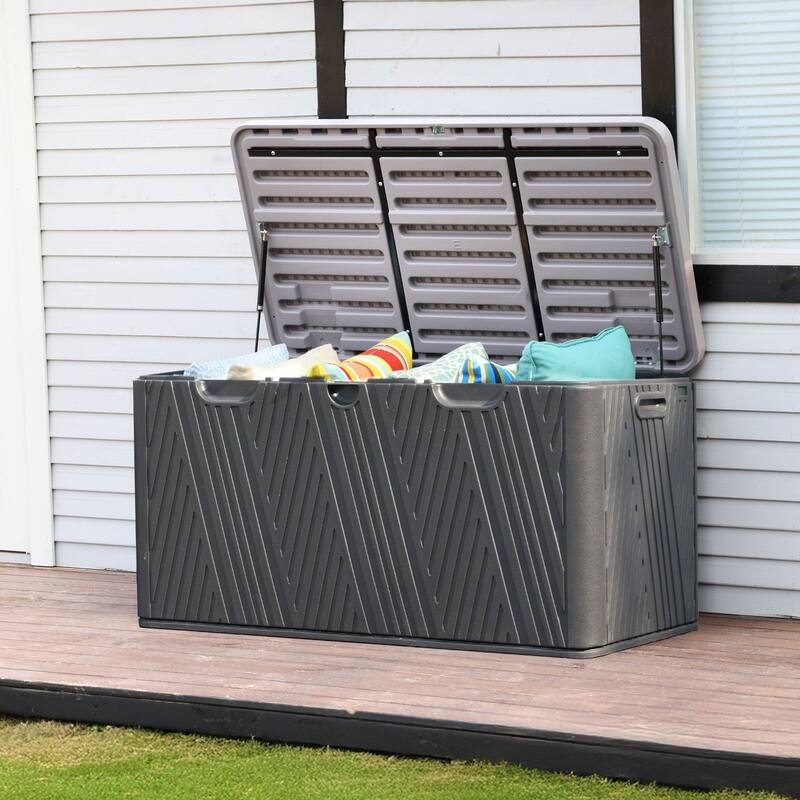 Aoodor Outdoor Lockable Storage Deck Box - 85 Gallon