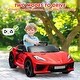 preview thumbnail 7 of 33, 12V Kids Ride on Car, Licensed Corvette Battery Powered Car, Toddles Electric Sports Car Toy with Remote Control Red
