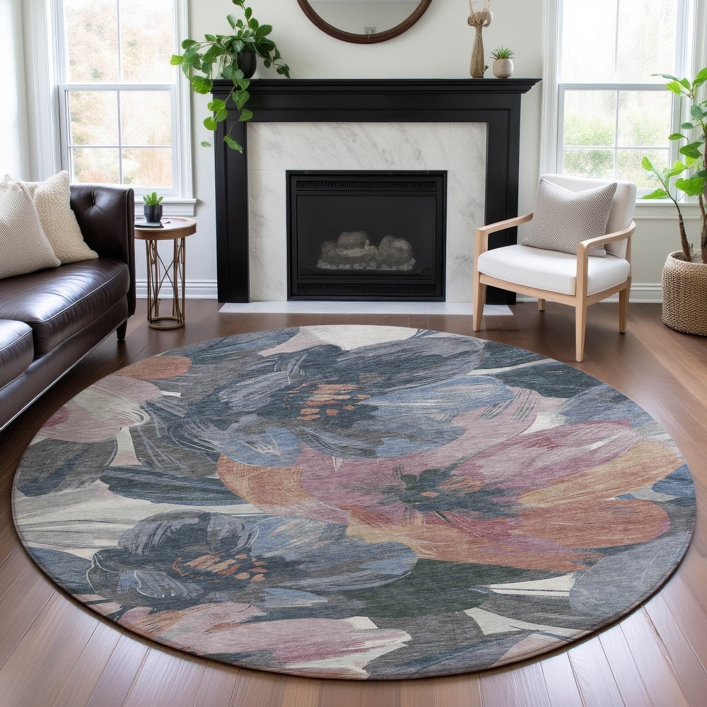 Premium Washable Super Soft Modern Floral Mayfield Rug