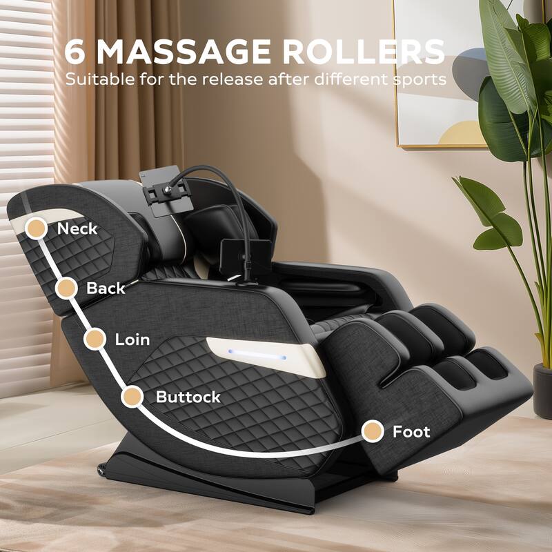 GDFStudio - Nick Zero Gravity Full Body Massage Recliner Chair