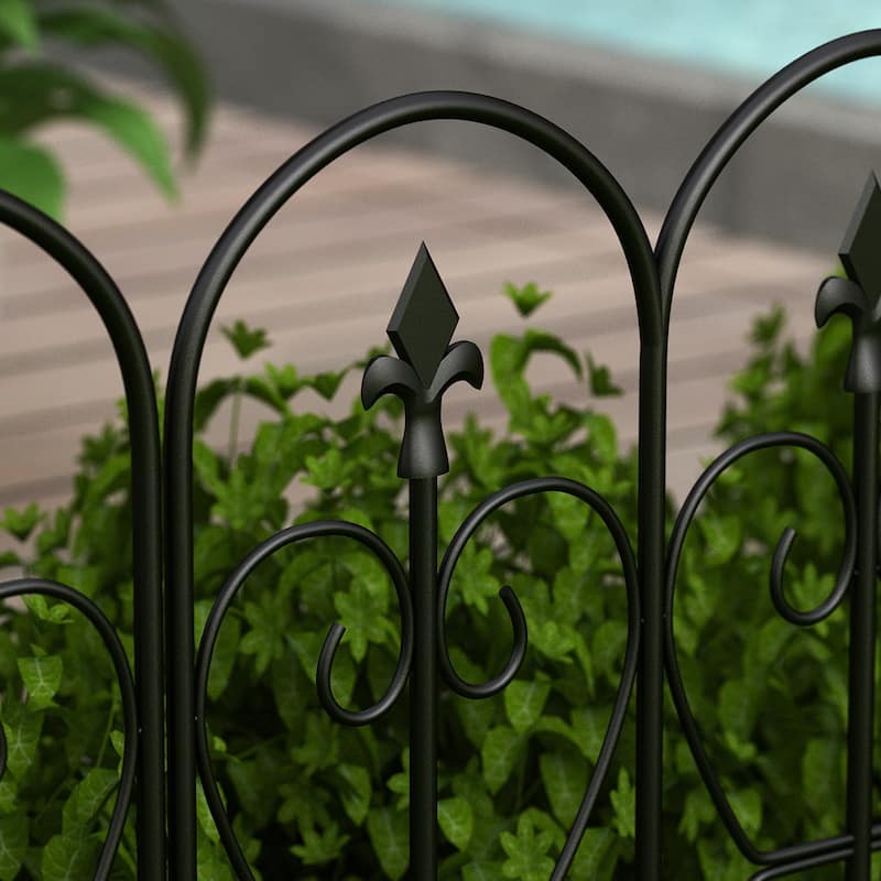 24"W x 32"H Decorative Metal Fence Panel(10 Pieces)