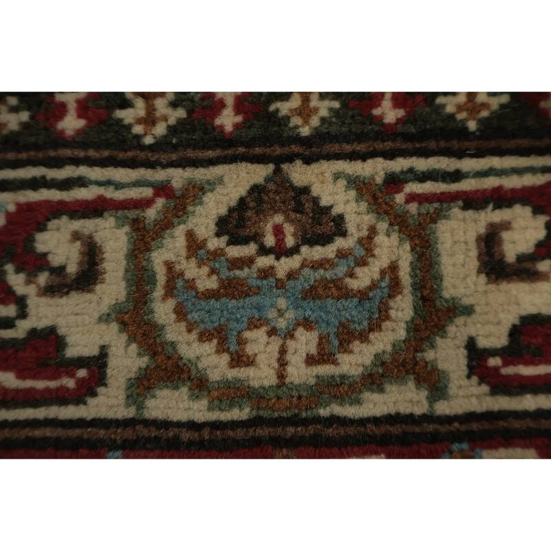 Hand Knotted Oriental 100% Wool Carpet Traditional All-Over Navy Blue & Blues Kazak Area Rug - 2' 10'' X 2' 0''